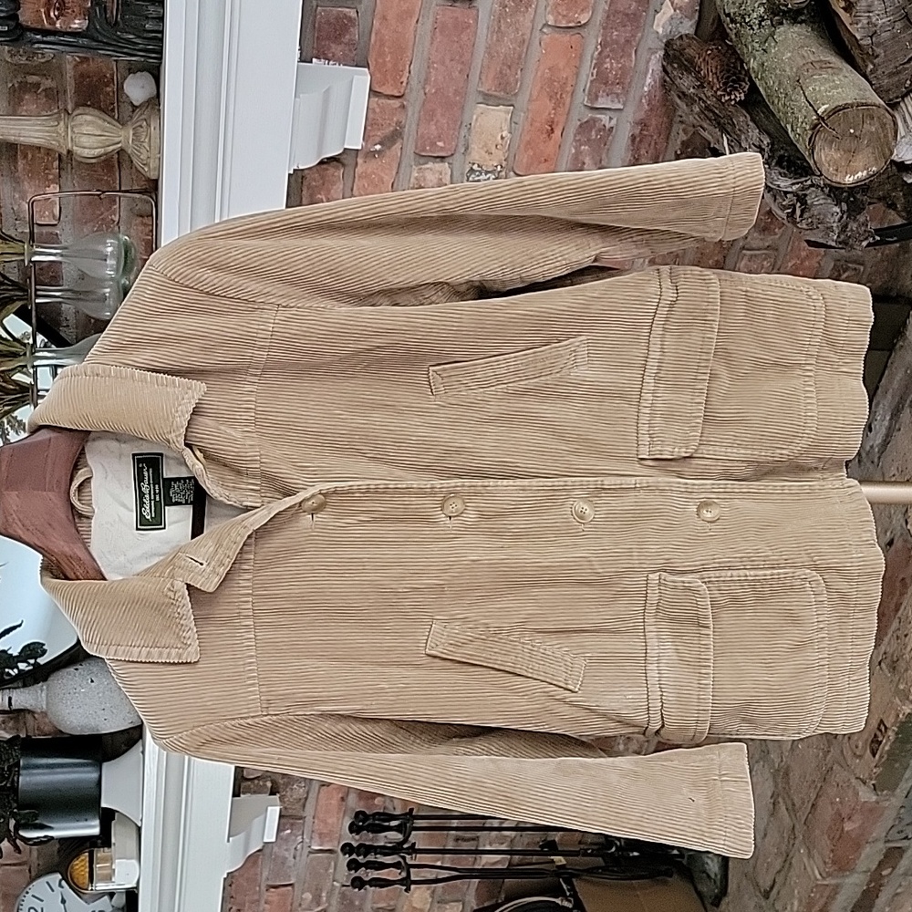 Vintage Eddie Bauer Outdoor Outfitter Fully Lined Corduroy Barn Coat Jacket Med